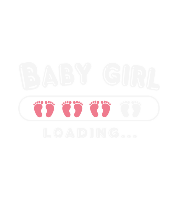 Baby girl loading minta fehér pólón