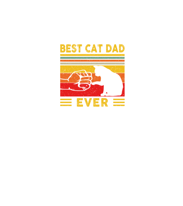Best cat dad ever minta fekete pólón