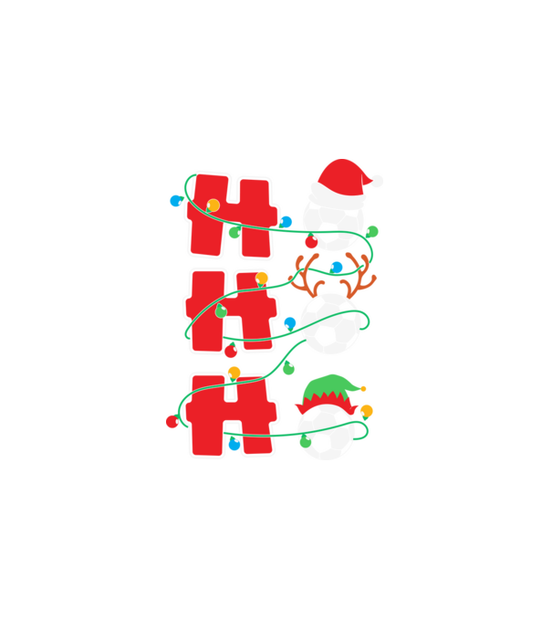 Ho ho ho focilabda minta fehér pólón