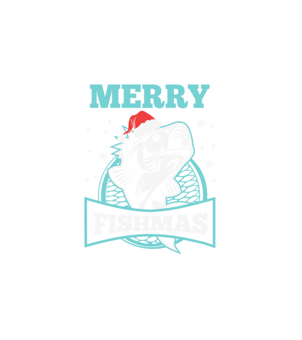 Merry fishmas minta fehér pólón