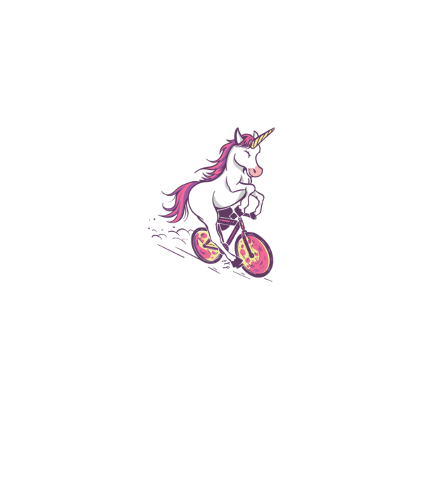 UNICORN RIDING BIKE minta szürke pólón