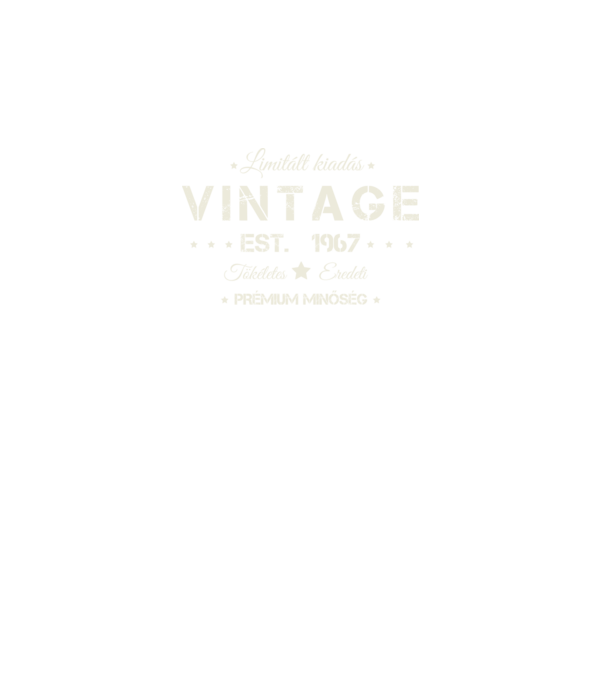 Vintage 1967 minta fekete pólón