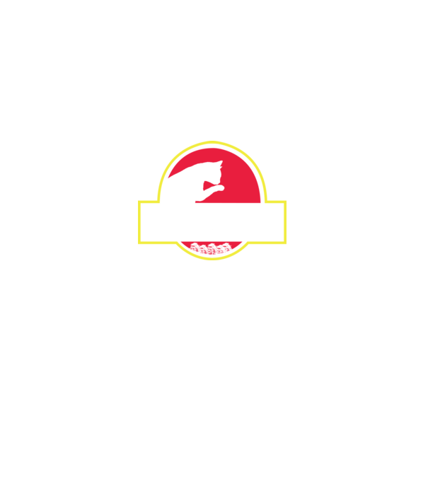 Purrassic Park minta szürke pólón