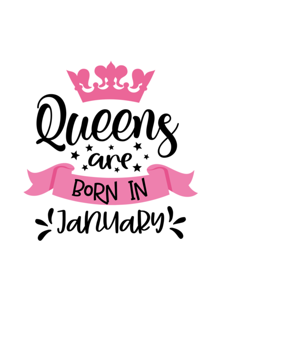 Queens are born in january minta világoskék pólón