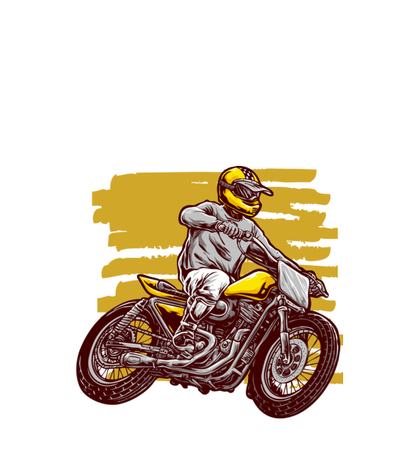 Biker ride minta fehér pólón
