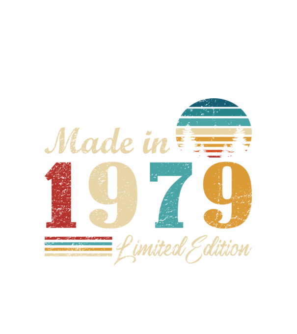 Vintage birthday 1979 minta fehér pólón