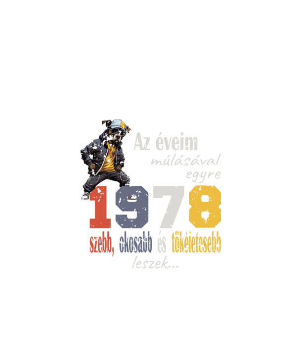 1978 minta fekete pólón