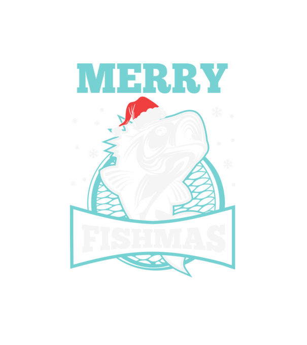 Merry fishmas minta fehér pólón