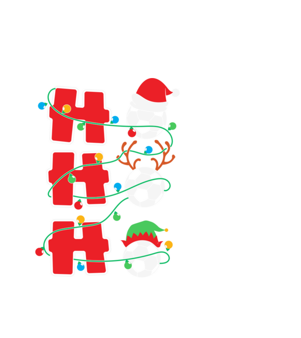 Ho ho ho focilabda minta fehér pólón