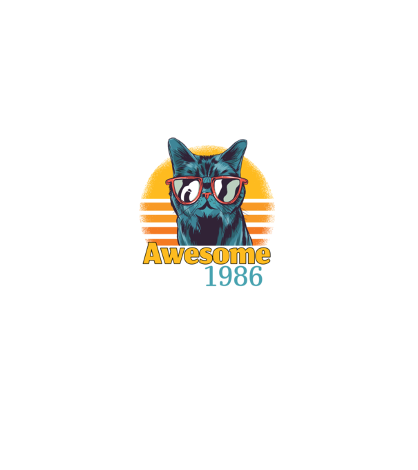 Awesome since 1986 minta fekete pólón