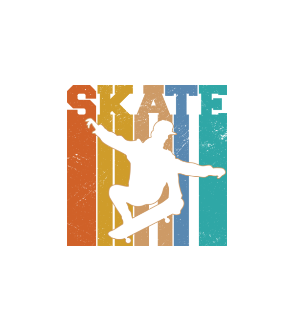 Skate minta fehér pólón