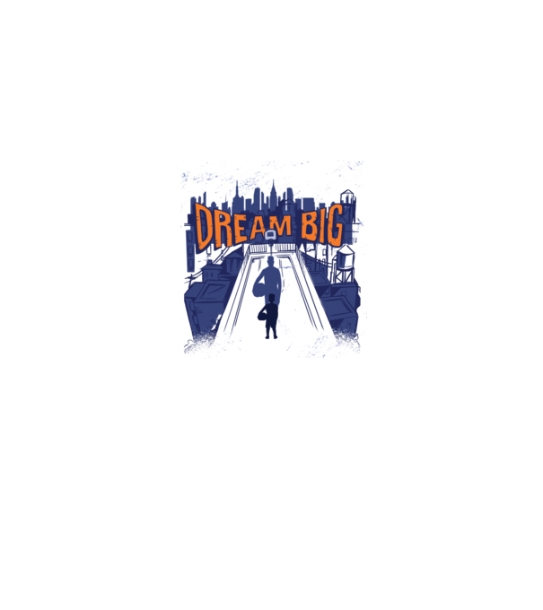 Dream Big minta szürke pólón