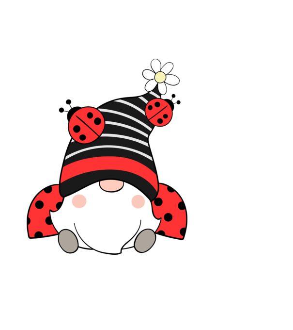Ladybug Gnomes minta világoskék pólón