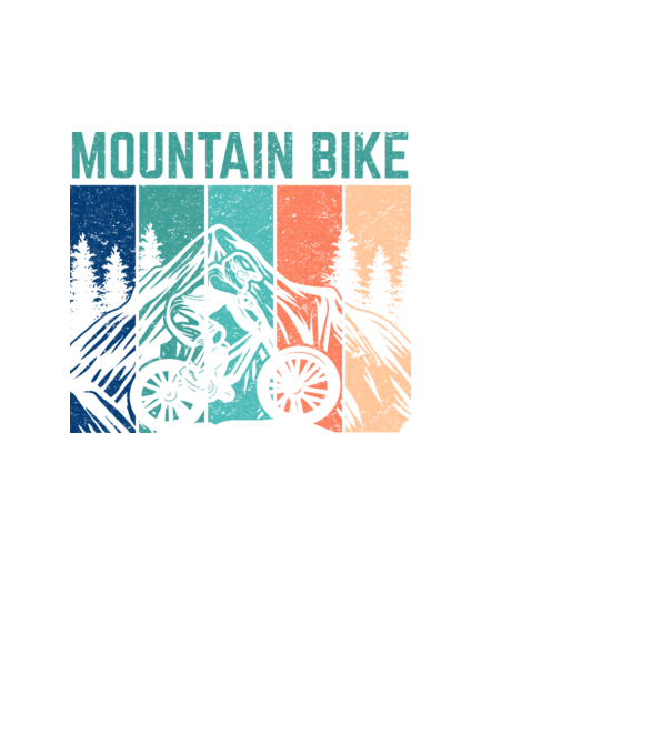 Mountain bike minta fekete pólón