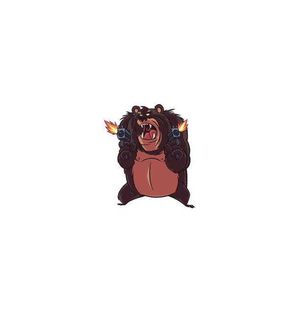Bear Chuck minta fehér/piros pólón