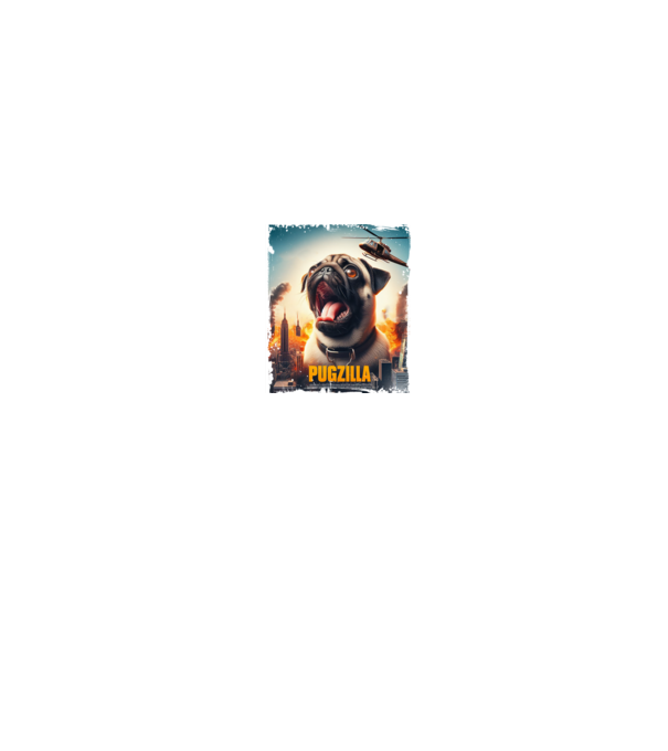 Pugzilla minta fekete pólón