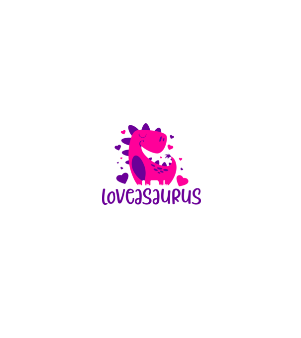 Loveasaurus minta fehér/piros pólón