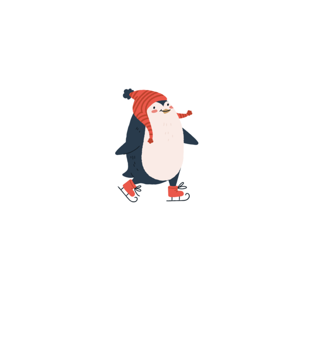 Cute christmas penguin minta szürke pólón