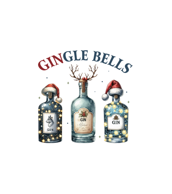 Gingle Bells minta fehér pólón