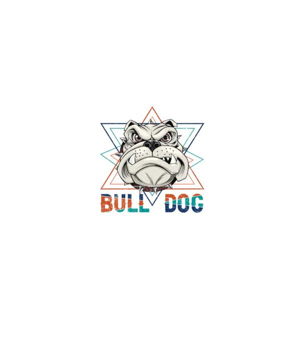 BULLDOG minta fekete pólón