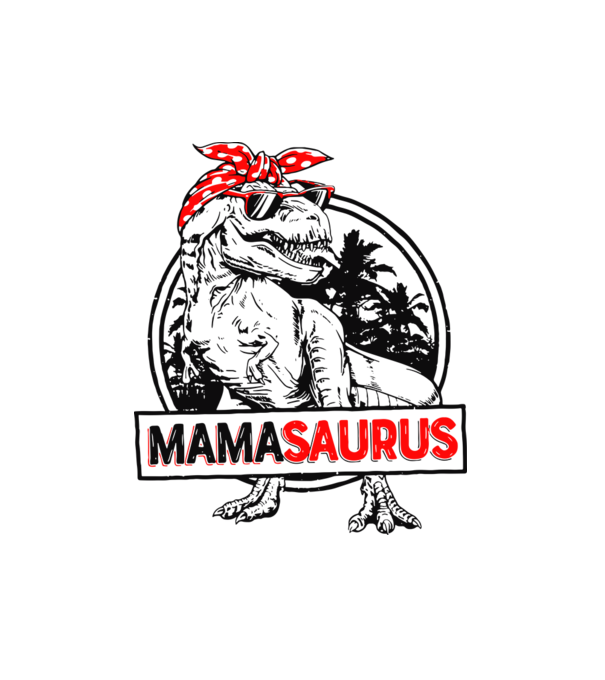 Mamasaurus minta fehér pólón