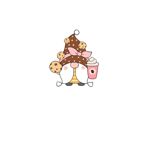 Coffee Gnomes minta fehér pólón