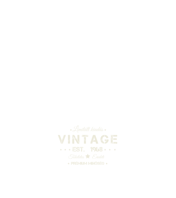 Vintage 1968 minta sötétkék pólón