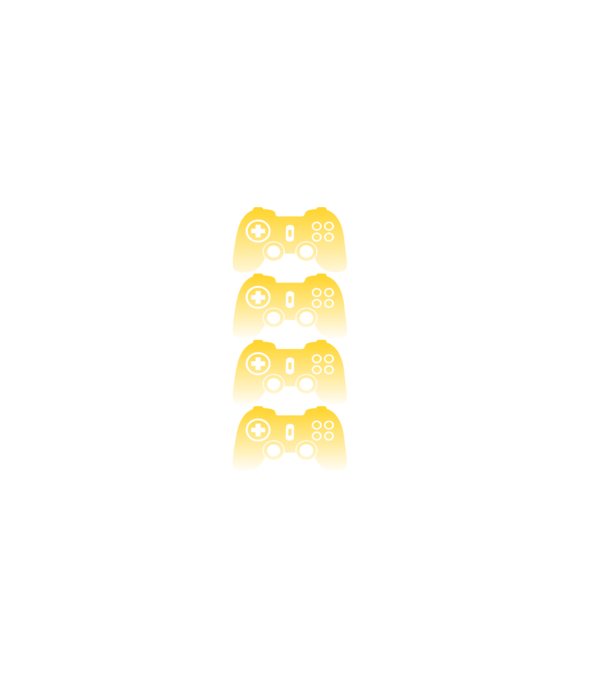 Gaming minta fehér pólón