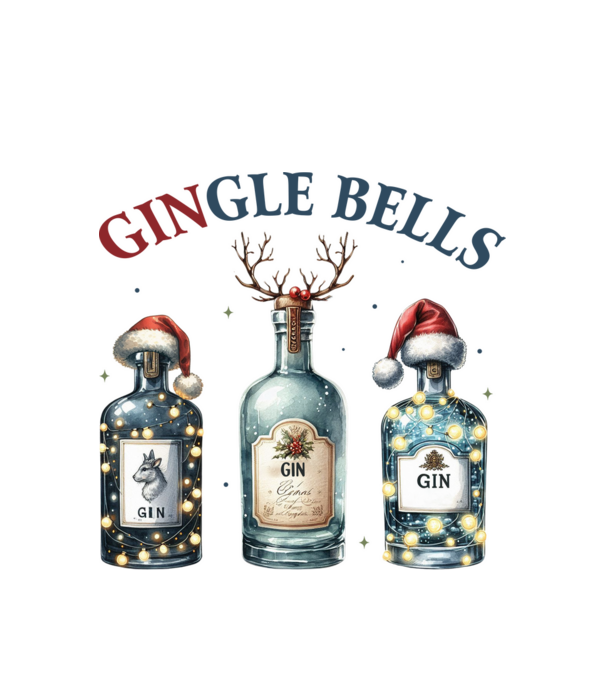 Gingle Bells minta fehér pólón