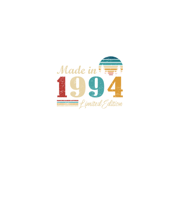 Vintage birthday 1994 minta fekete pólón