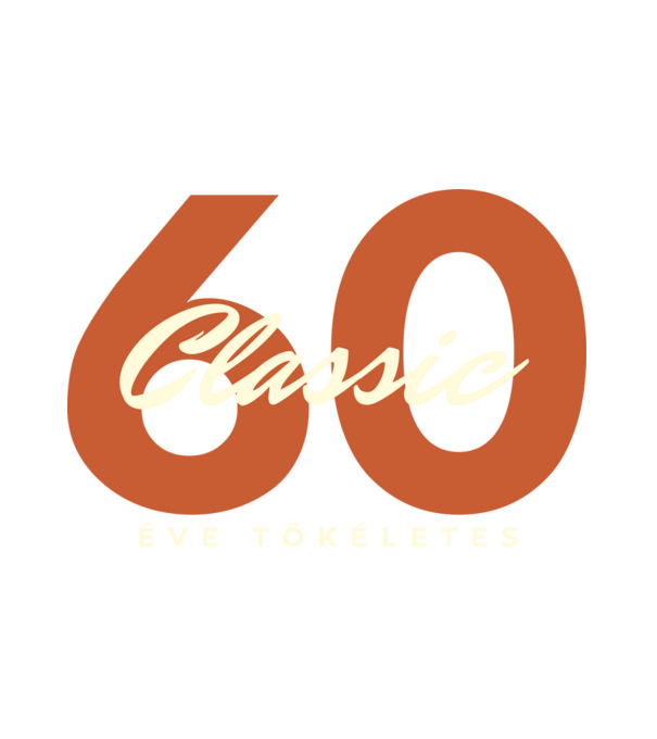 60 éve tökéletes minta fehér pólón