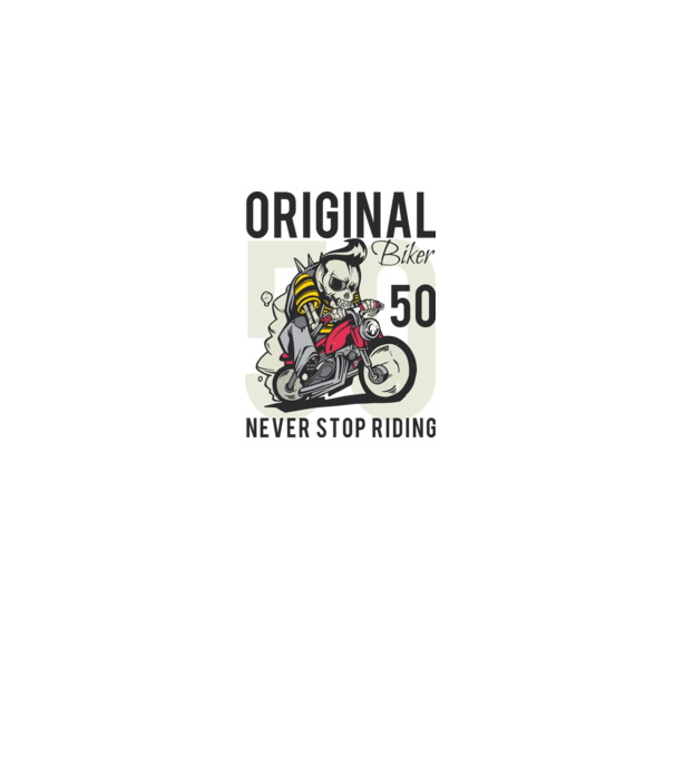 Original biker 50 minta szürke pólón