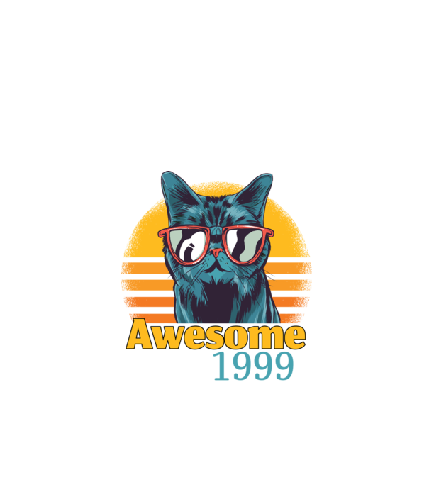 Awesome since 1999 minta fekete pólón