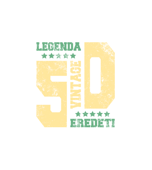 Vintage 50 minta fehér pólón