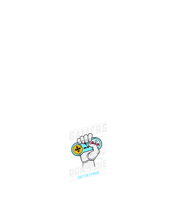 Gamers Don't Die minta sötétkék pólón
