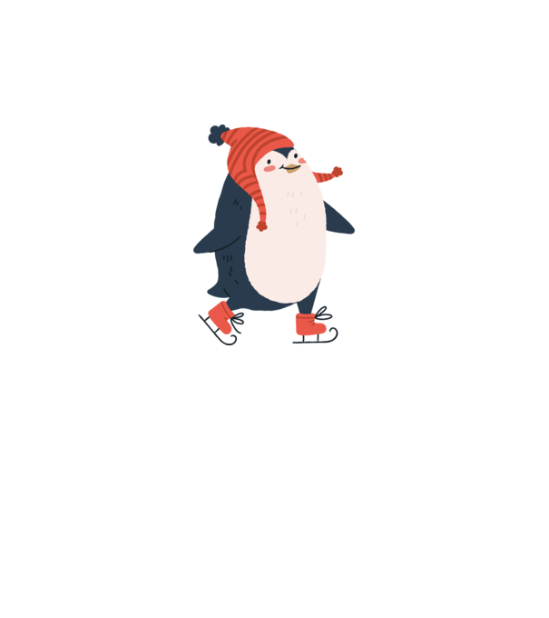 Cute christmas penguin minta fehér pólón