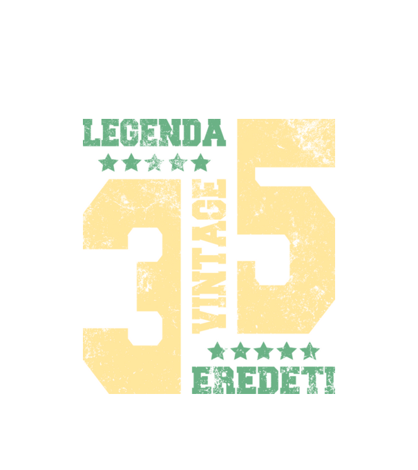 Vintage 35 minta fehér pólón