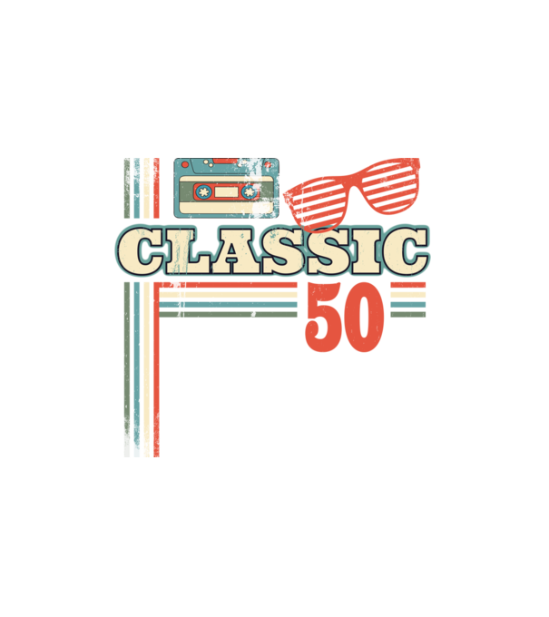 Classic 50 minta fehér pólón