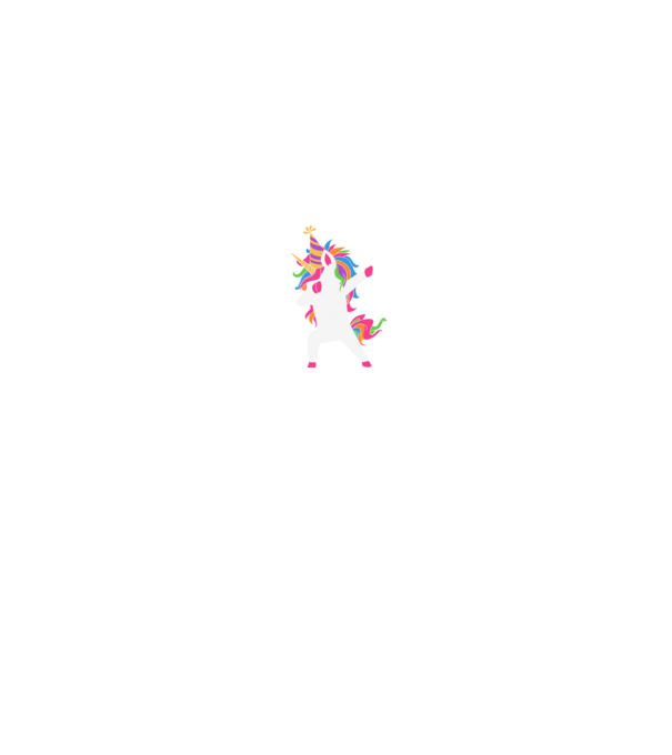 Dabbing unicorn minta fekete pólón