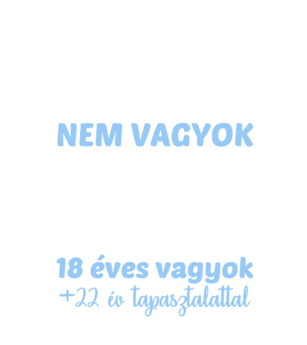 Nem vagyok 40 minta fekete pólón