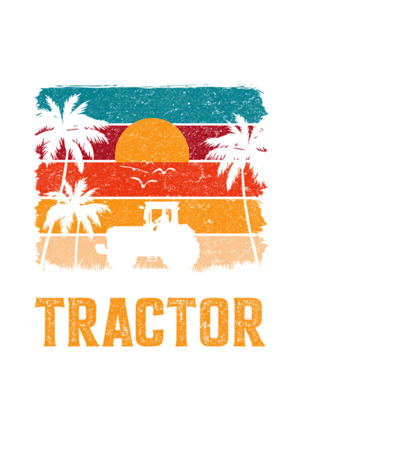 Traktor minta fehér pólón