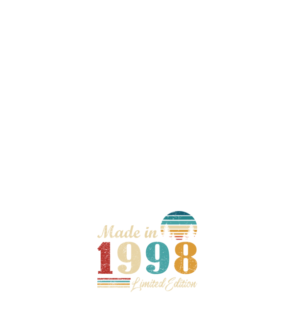 Vintage birthday 1998 minta fehér pólón