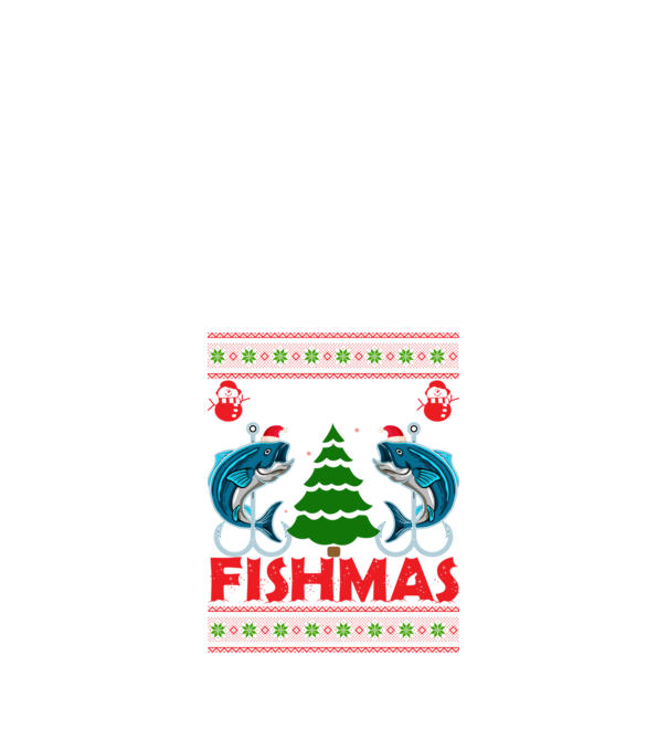 Merry Fishmas minta fekete pólón