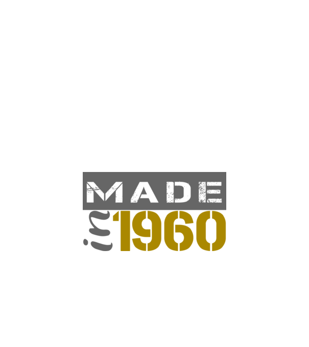 Made in 1960 minta fekete pólón