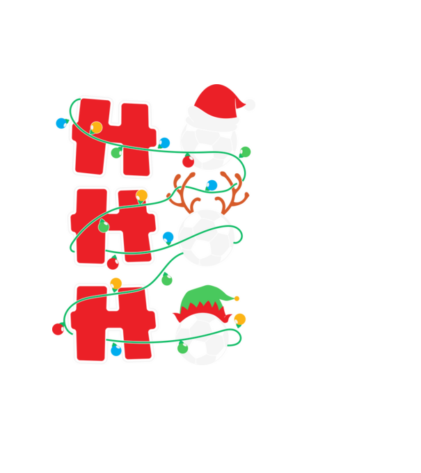 Ho ho ho focilabda minta fekete pólón