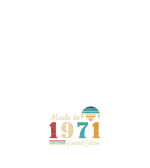 Vintage birthday 1971 minta sötétkék pólón
