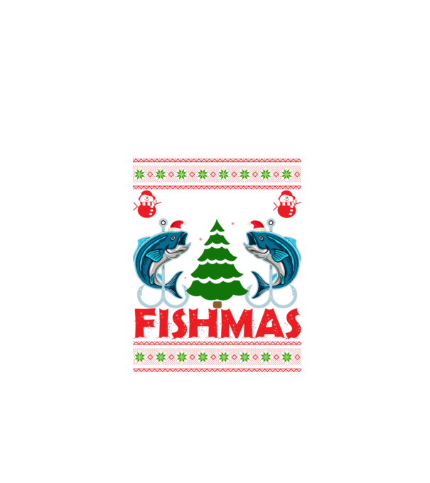 Merry Fishmas minta fekete pólón