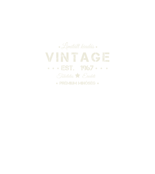 Vintage 1967 minta fekete pólón