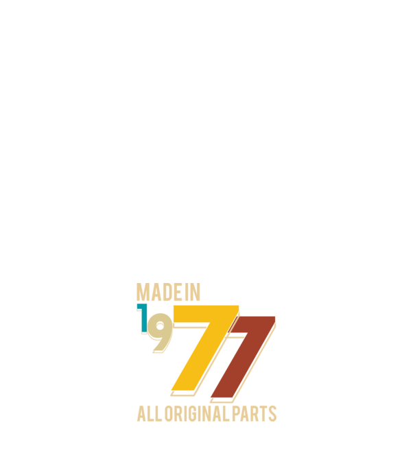 Made in 1977 minta sötétkék pólón