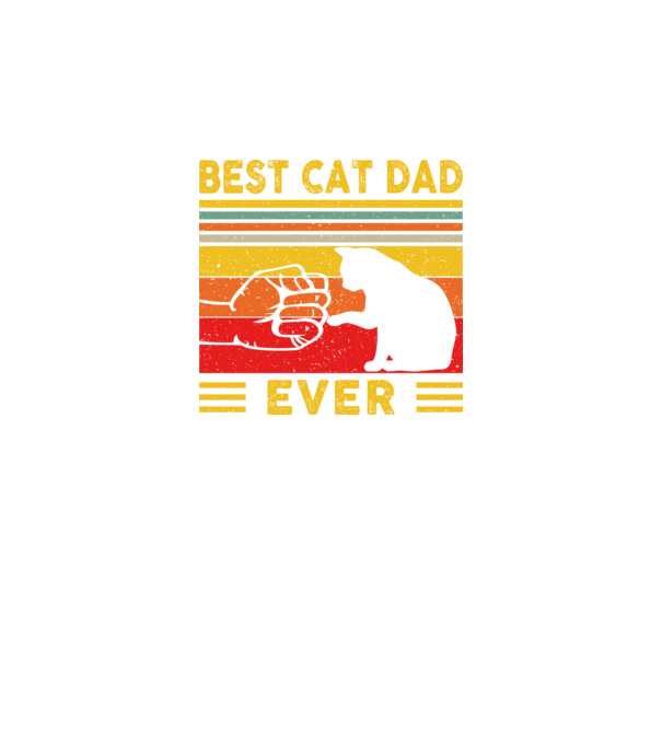 Best cat dad ever minta fekete pólón